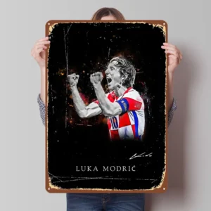 Luka Modric Croatia Metal Signs Sport Poster Retro Custom Tinplate Sign for Wall Art Decoration Decorations for Home Decor Items